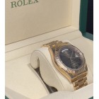 ROLEX DAY-DATE II ROSE GOLD CHOCOLATE WAVE DIAL